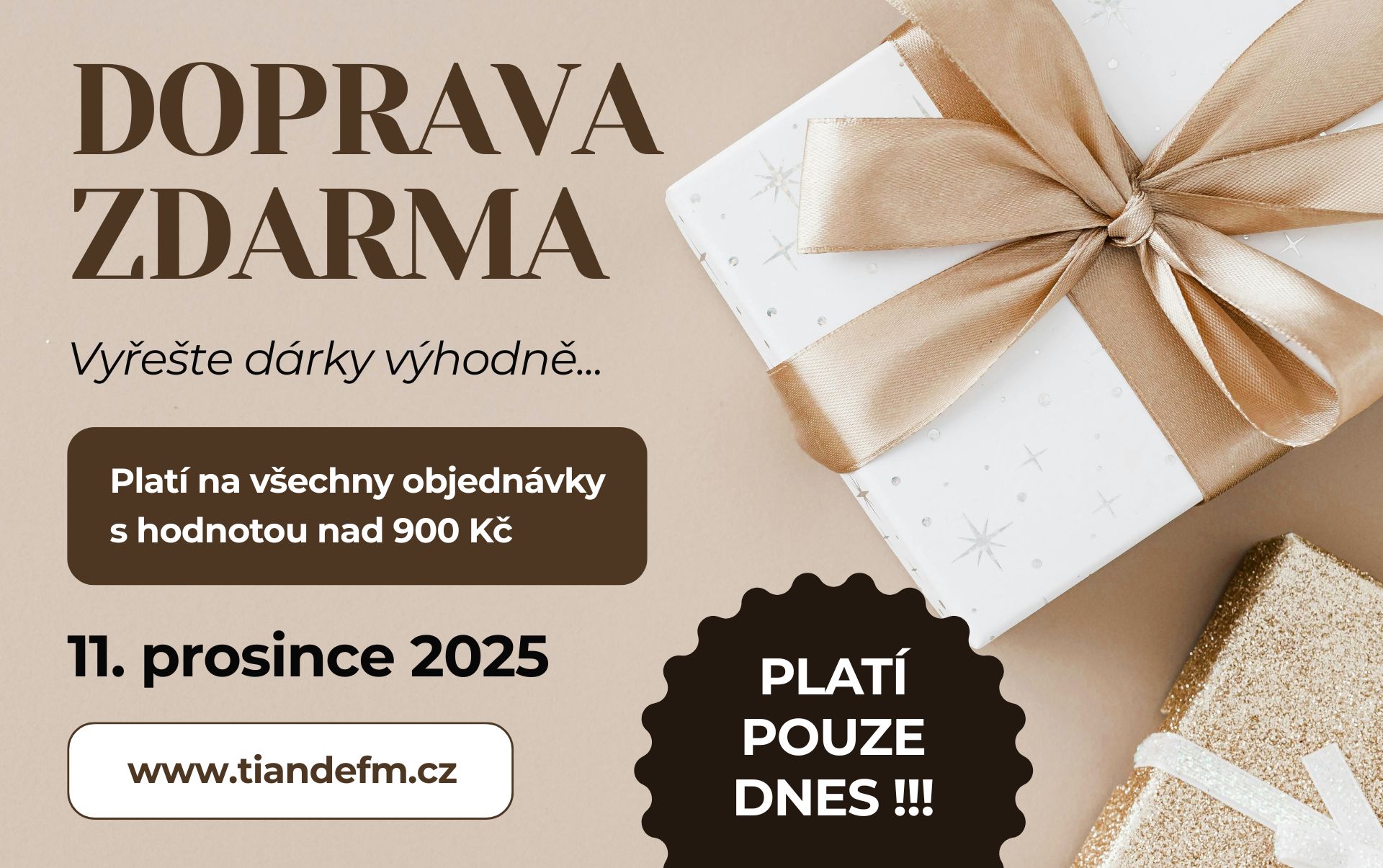 Jednodenní DOPRAVA ZDARMA je tady!