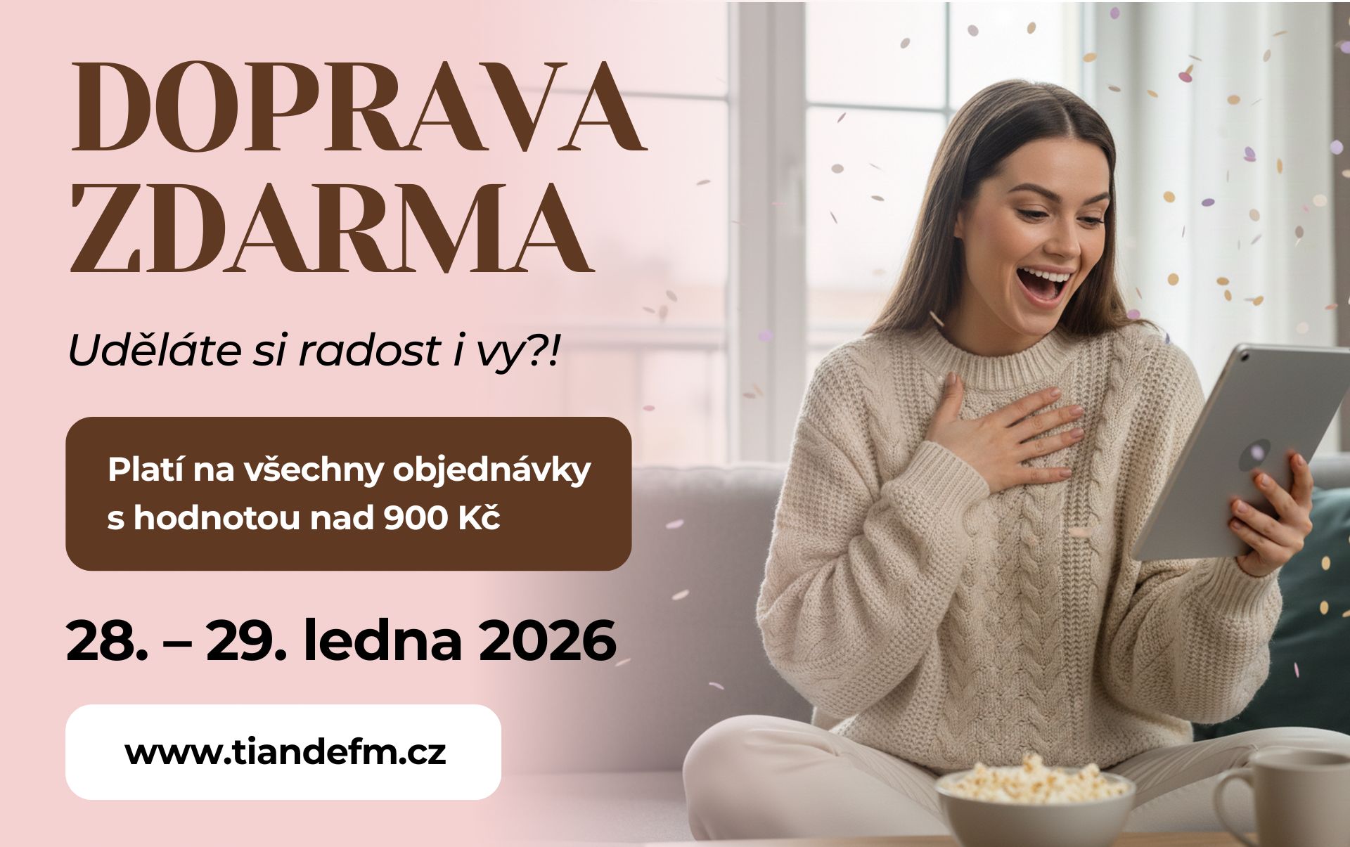 Máte ospalou náladu? 🥱 DOPRAVA ZDARMA vás zaručeně probudí 🚀