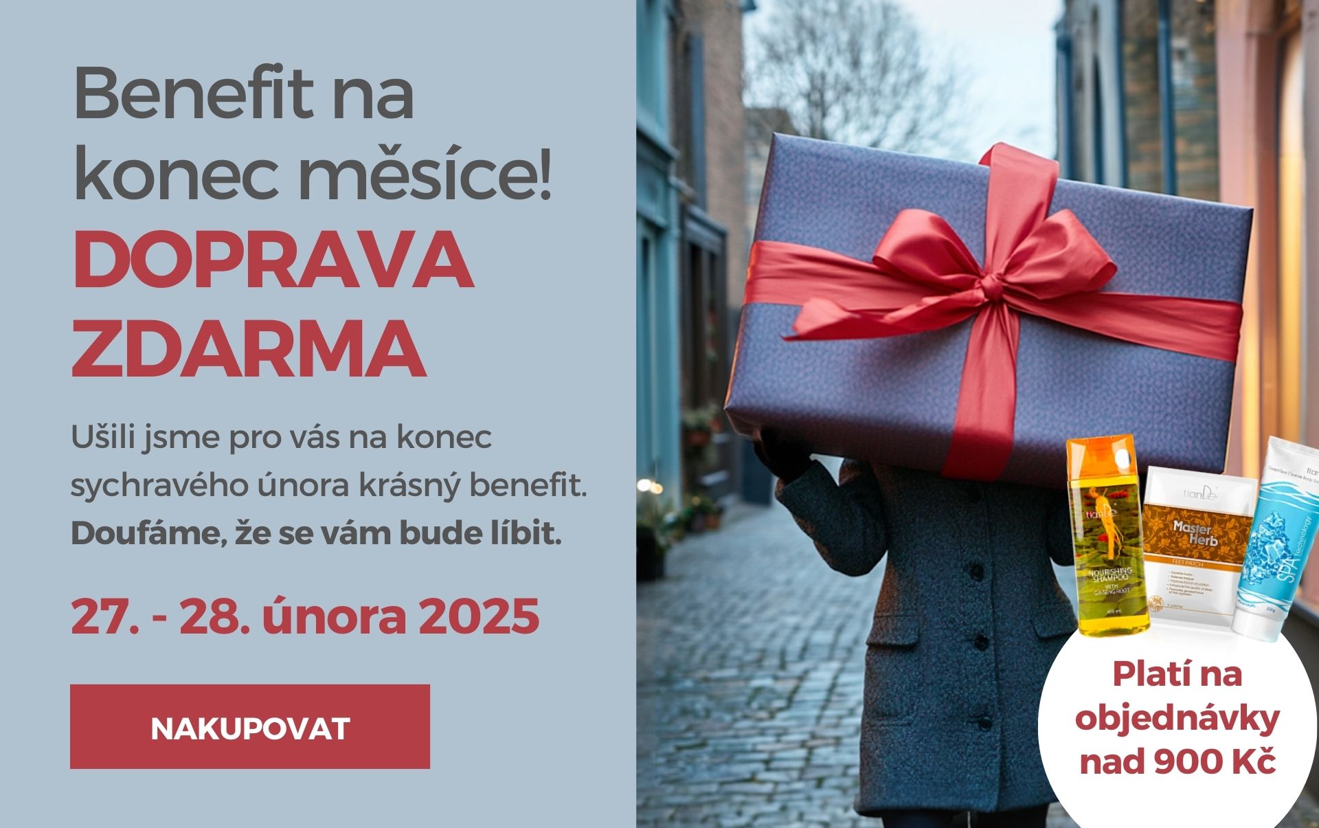 Benefit na konci měsíce – DOPRAVA ZDARMA 🤩