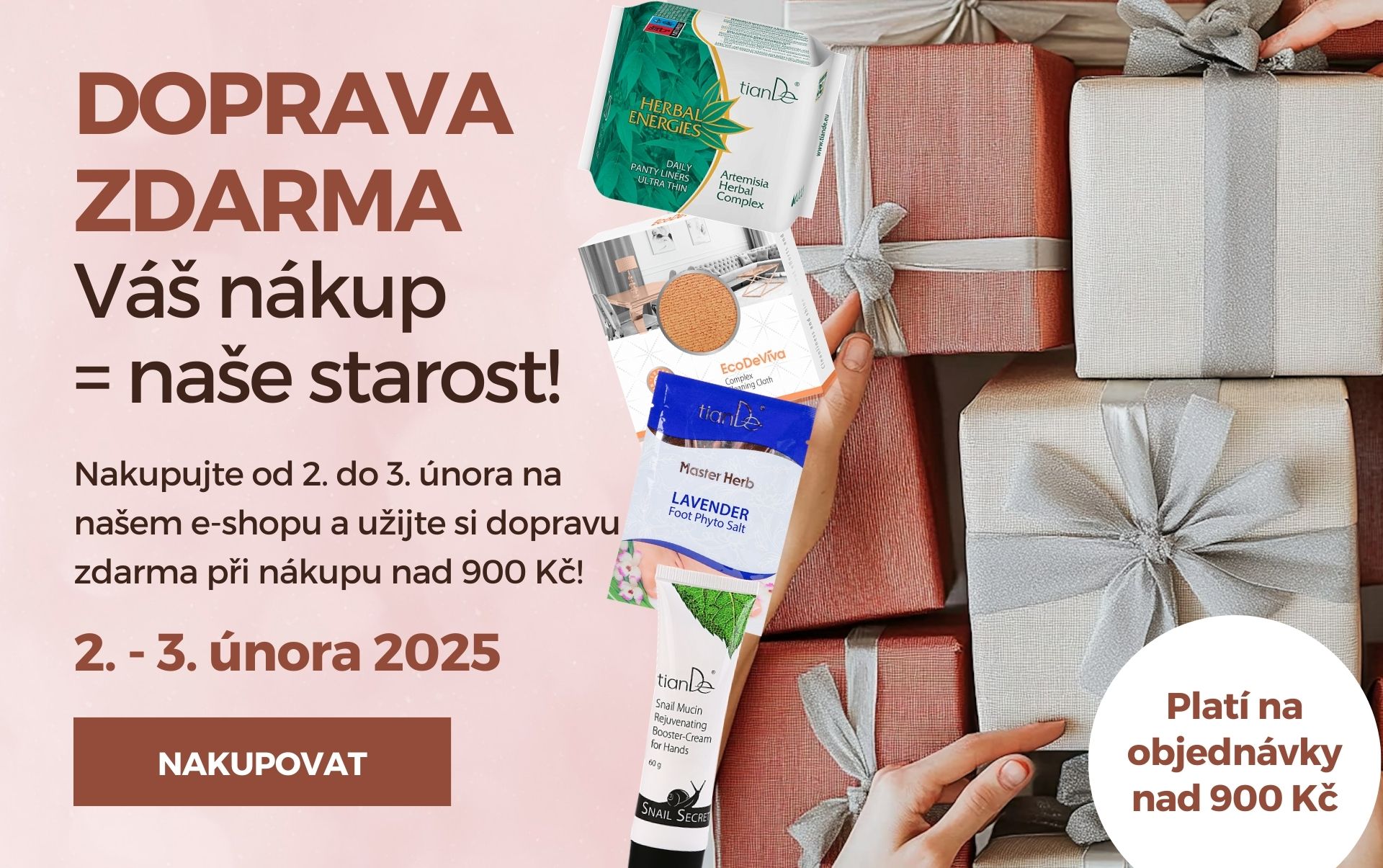 Když máte tu DOPRAVU ZDARMA tak rádi!