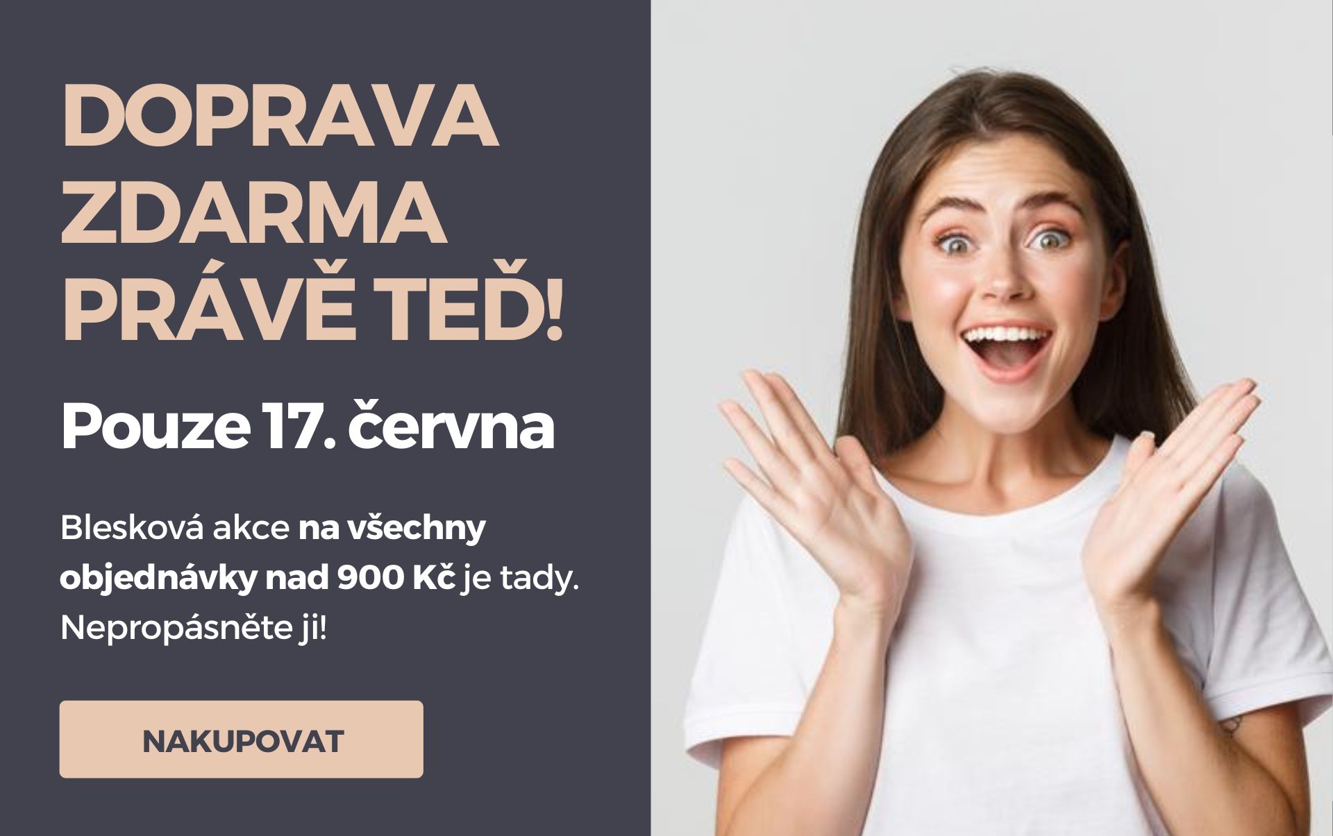 Blesková DOPRAVA ZDARMA