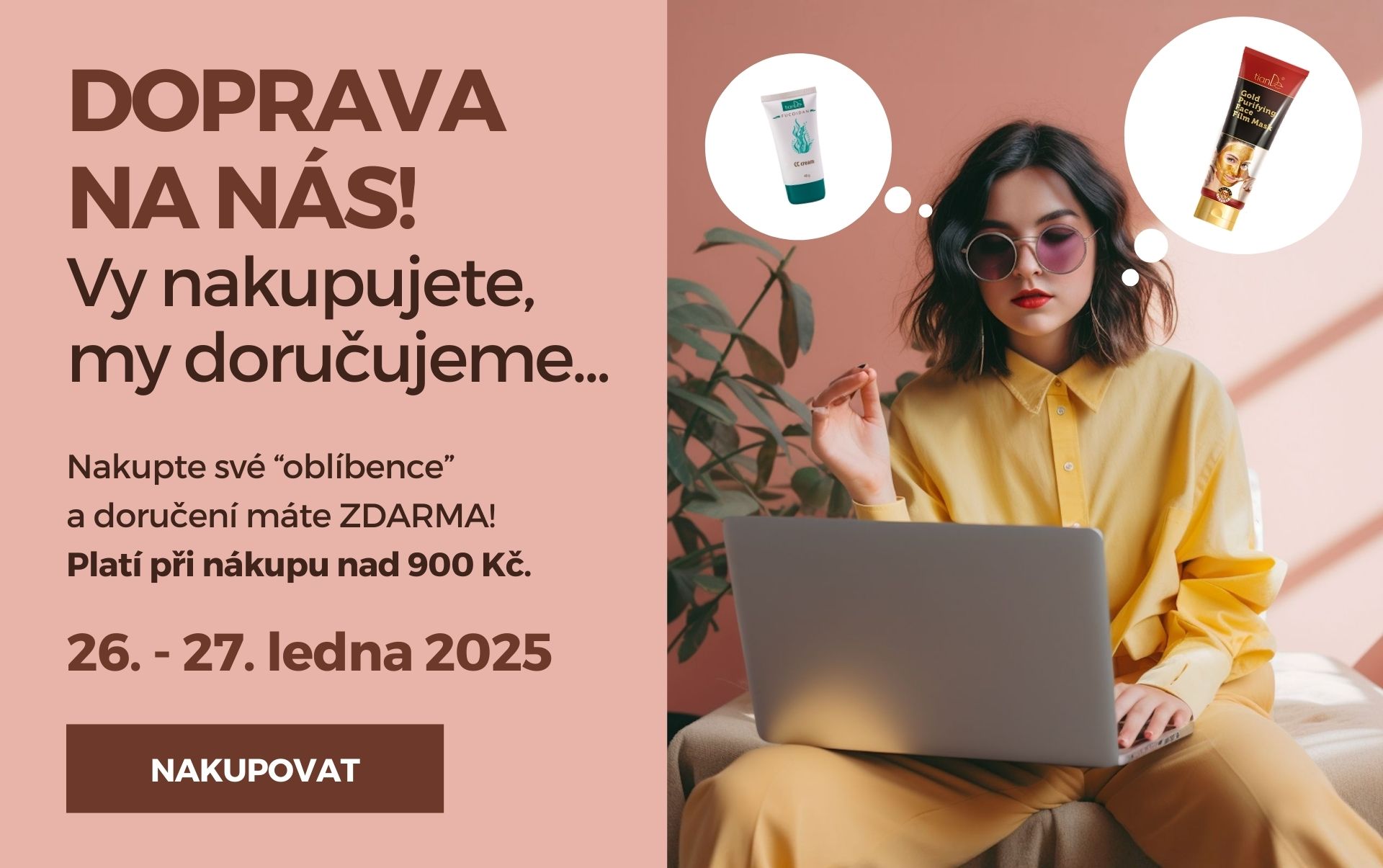 DOPRAVA NA NÁS! Vy nakupujete, my doručujeme...