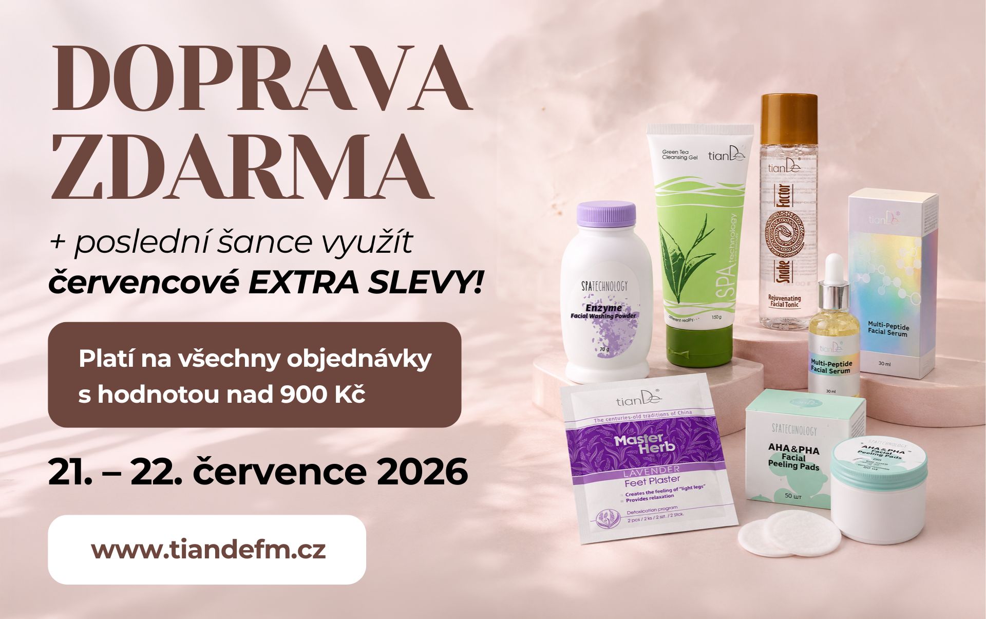 DOPRAVA ZDARMA a jedna z posledních šancí na EXTRA SLEVY