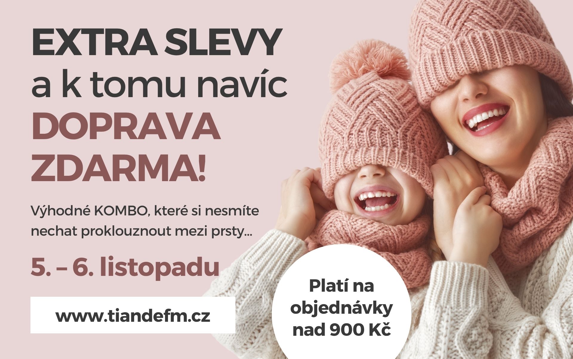 DOPRAVA ZDARMA jen 5. a 6. listopadu!