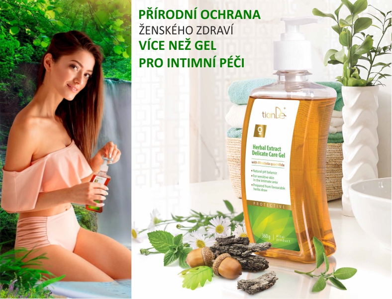 Gel pro intimní péči s bylinnými extrakty 360 g (video)