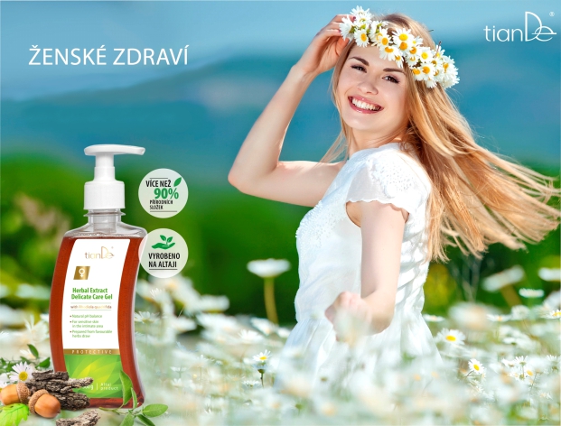 Gel pro intimní péči s bylinnými extrakty (Prezentace)