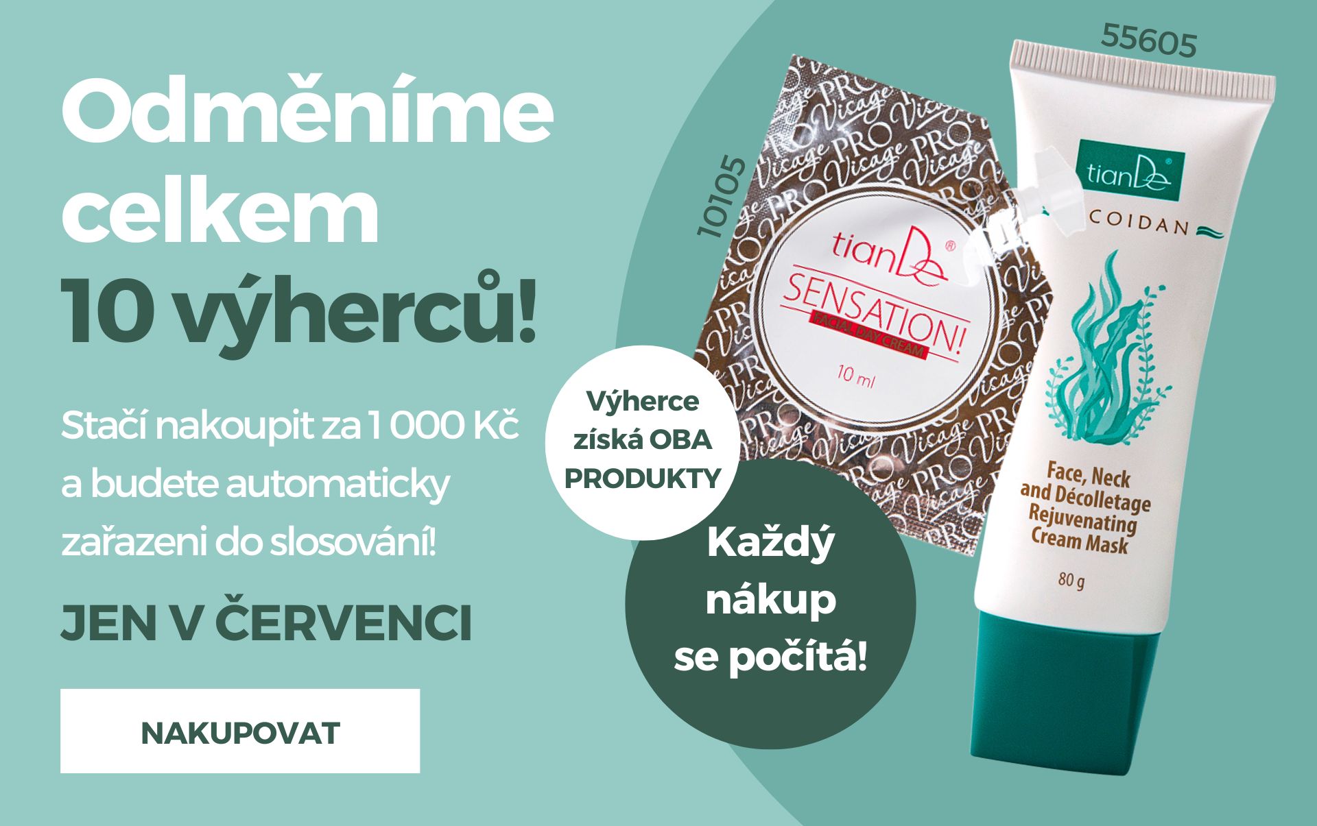 Nakupujte v červenci a vyhrajte skvělé balíčky!