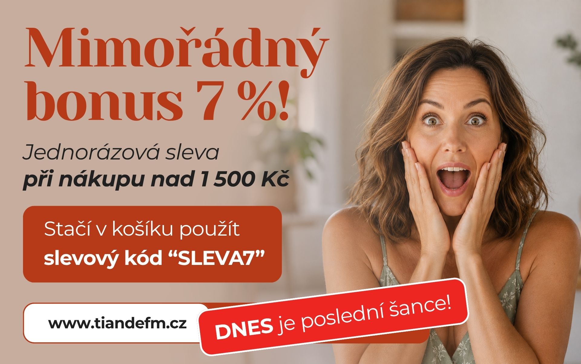 Bonus 7 % na závěr léta!