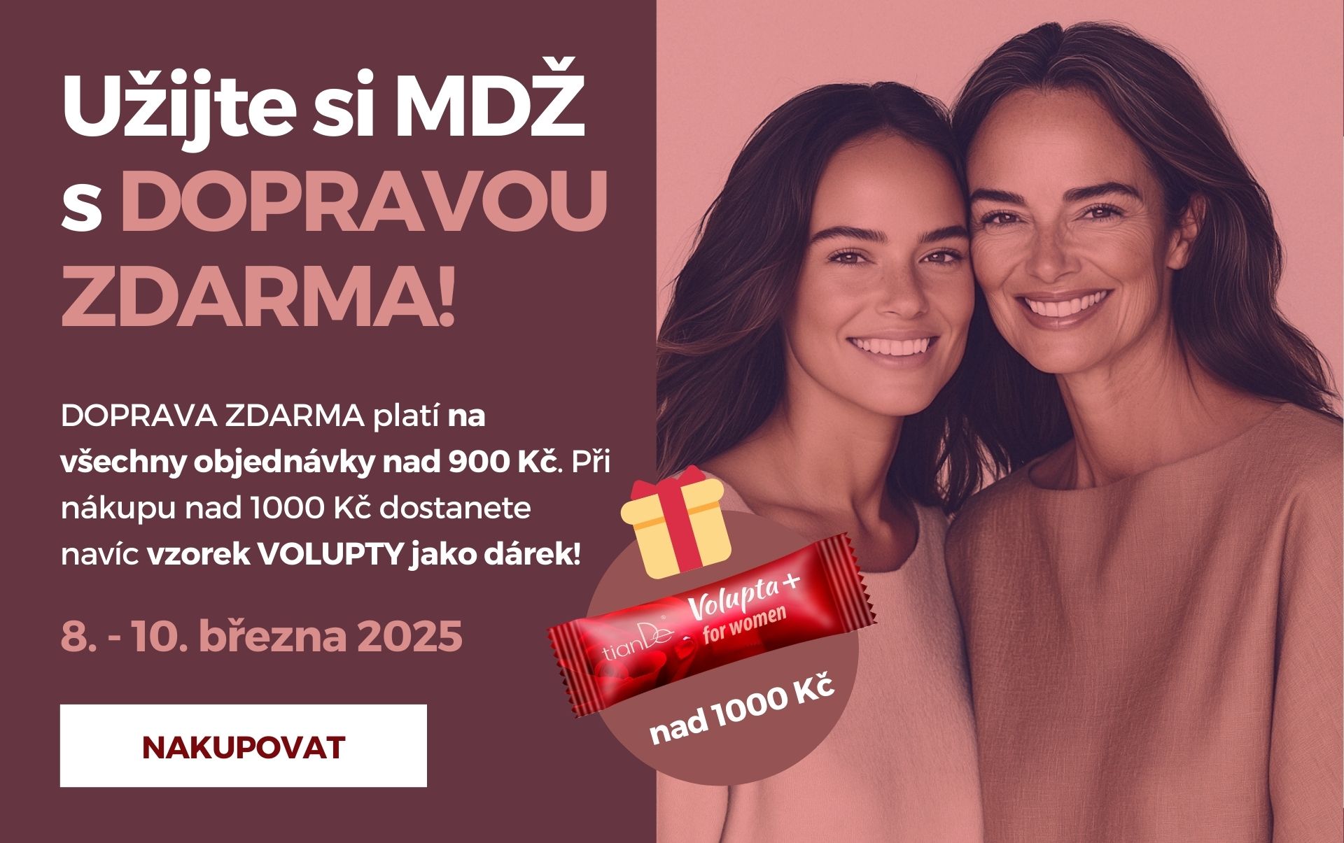 DOPRAVA ZDARMA na MDŽ!