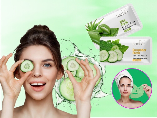 Osvěžující pleťová maska s Aloe nebo s okurkou (webinář)