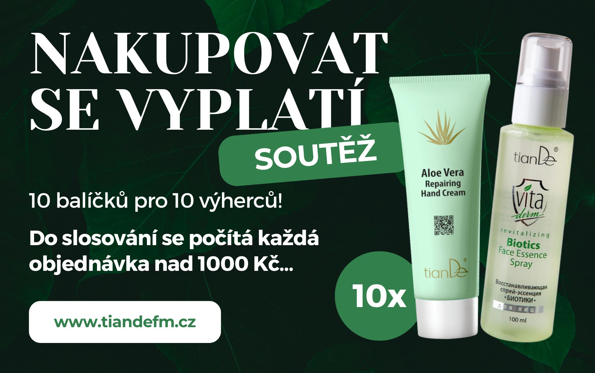 Nakupujte a vyhrajte – soutěžíme o balíčky s produkty Aloe Vera 🍃