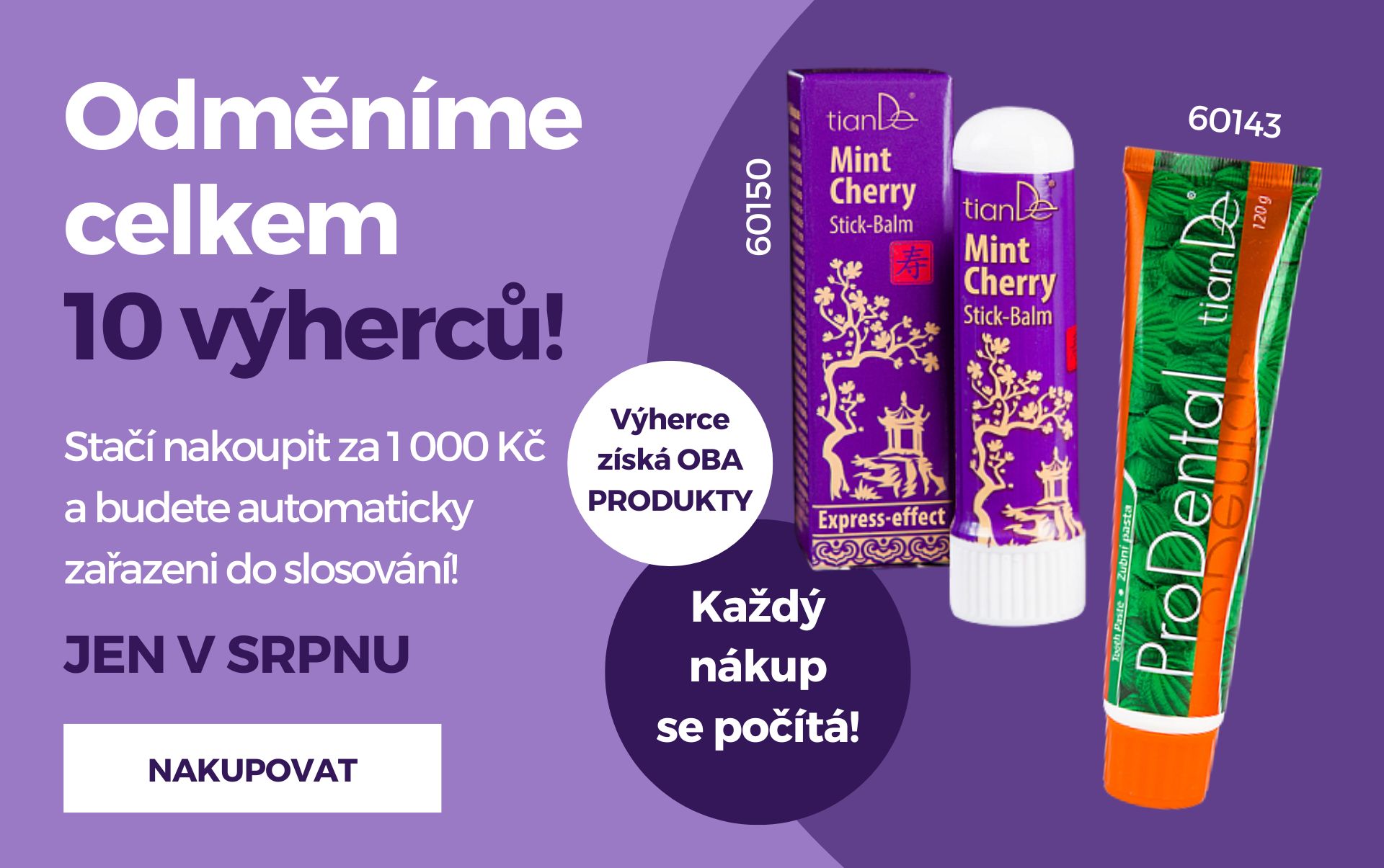 Srpnová motivační soutěž je tady!