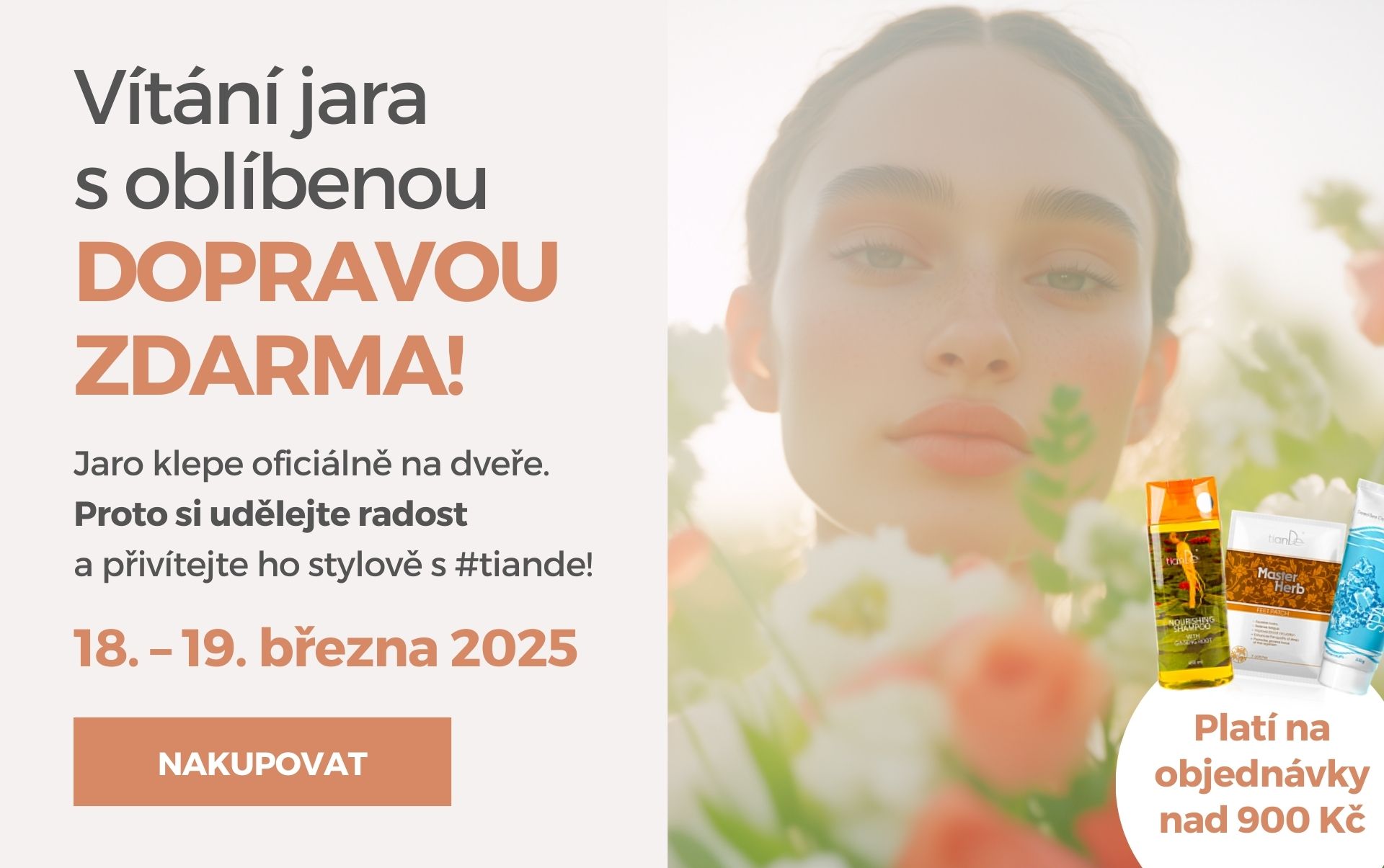 Vítaní jara s oblíbenou DOPRAVOU ZDARMA!