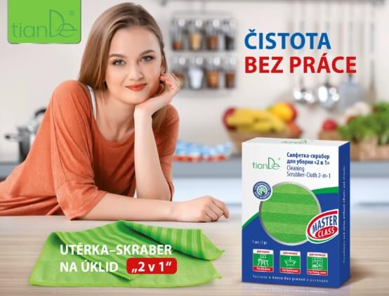 Univerzální oboustranná utěrka - skraber na úklid ,,2v1"(Prezentace)