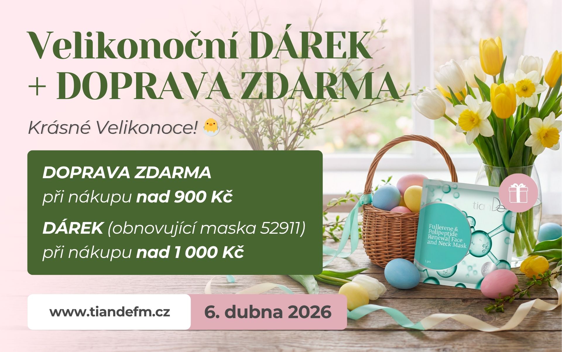 Velikonoční DOPRAVA ZDARMA + DÁREK