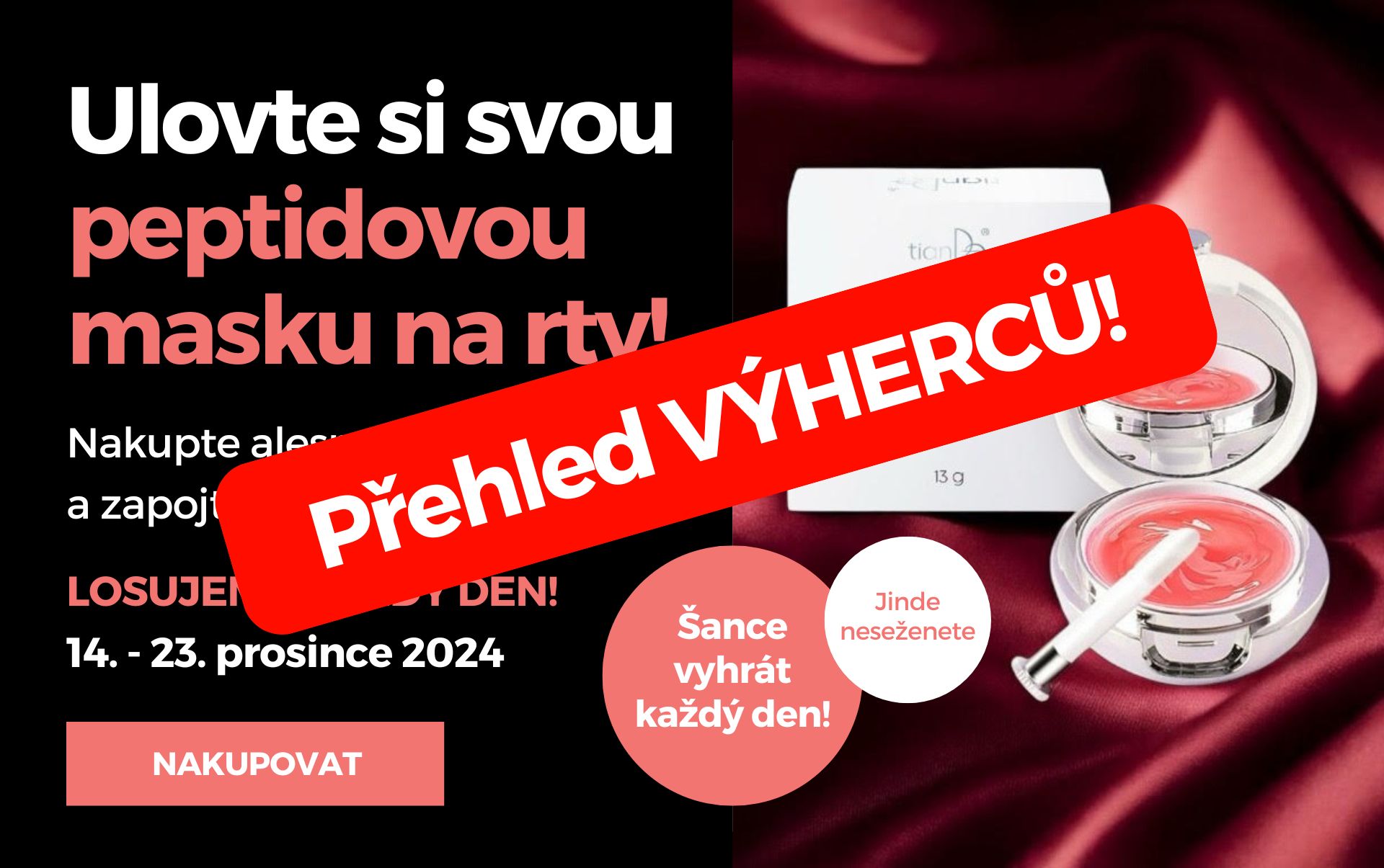 Ulovte si svou peptidovou masku i vy!