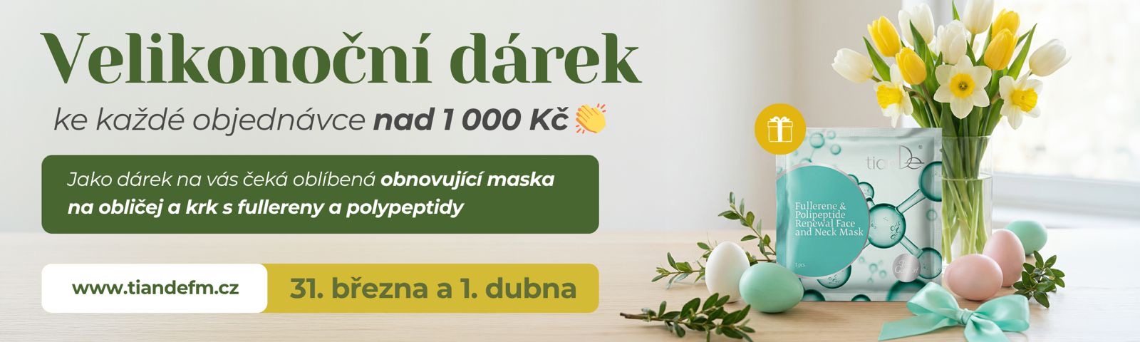 Velikonoční dárek k objednávce nad 1 000 Kč