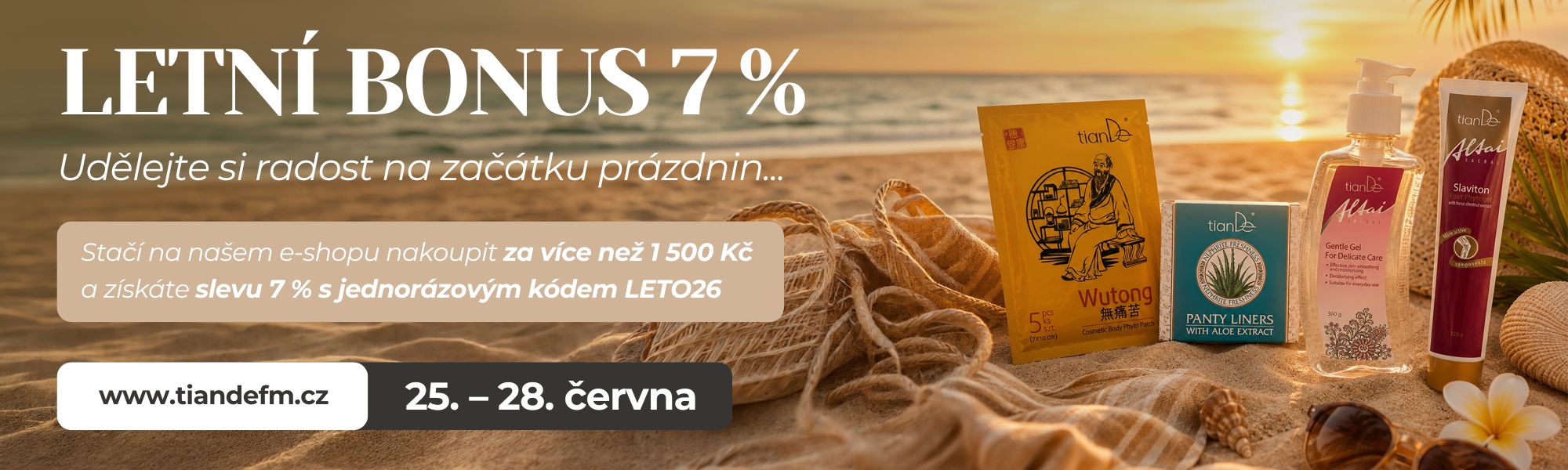 Sleva 7 % jako letní překvapení
