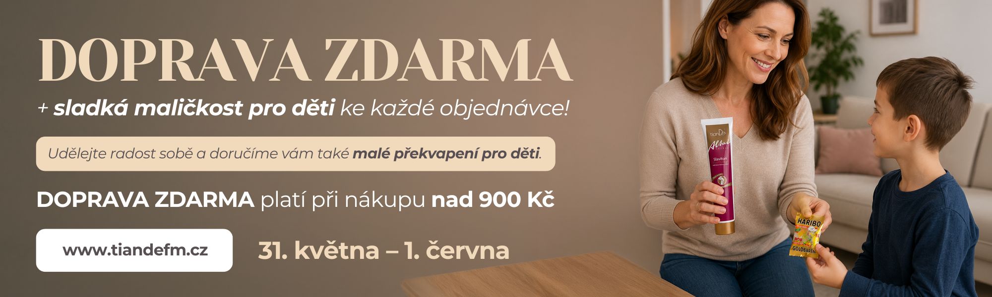 DOPRAVA ZDARMA a bonbóny