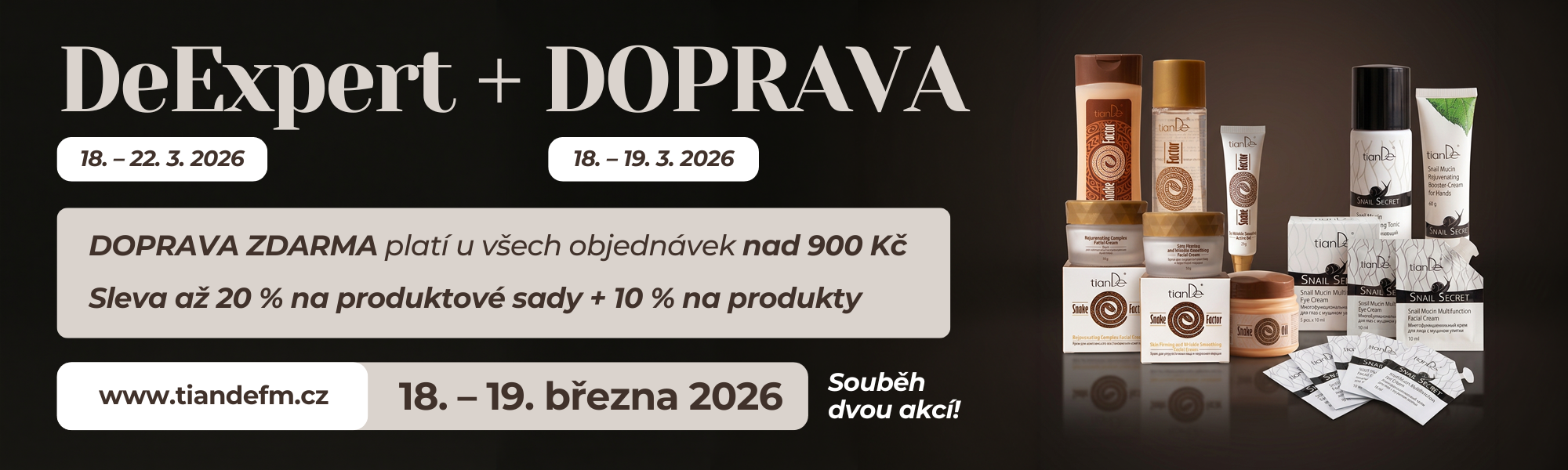 DeExpert slevy až 20 % + DOPRAVA ZDARMA