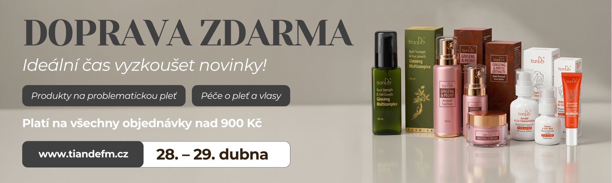 Dny bez poštovné jsou tady!