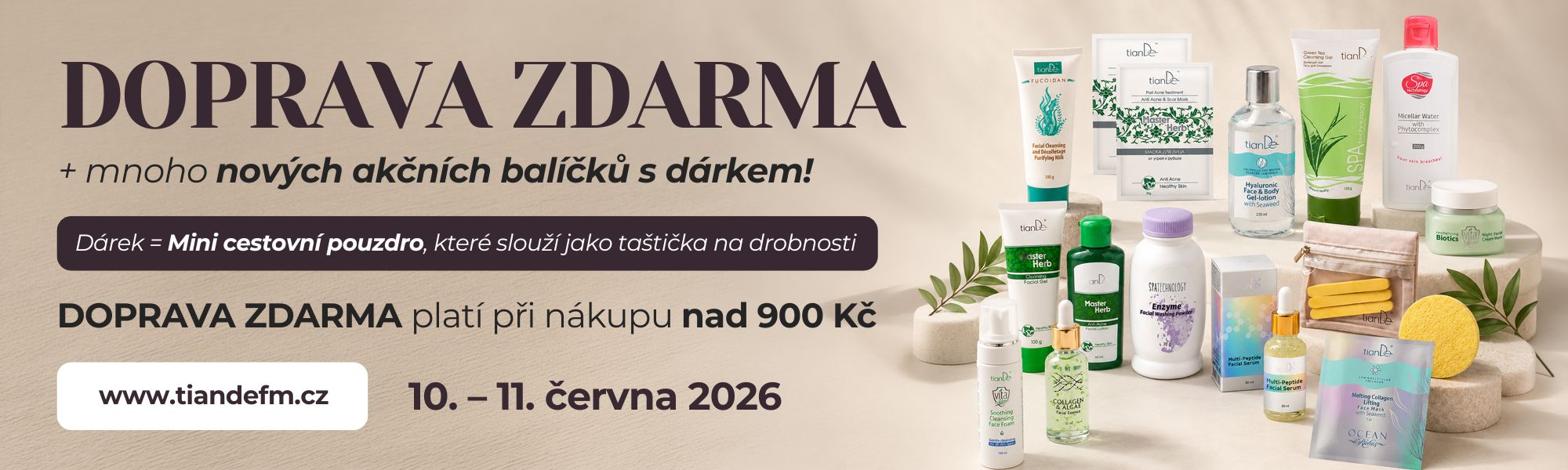 DOPRAVA ZDARMA a nové balíčky