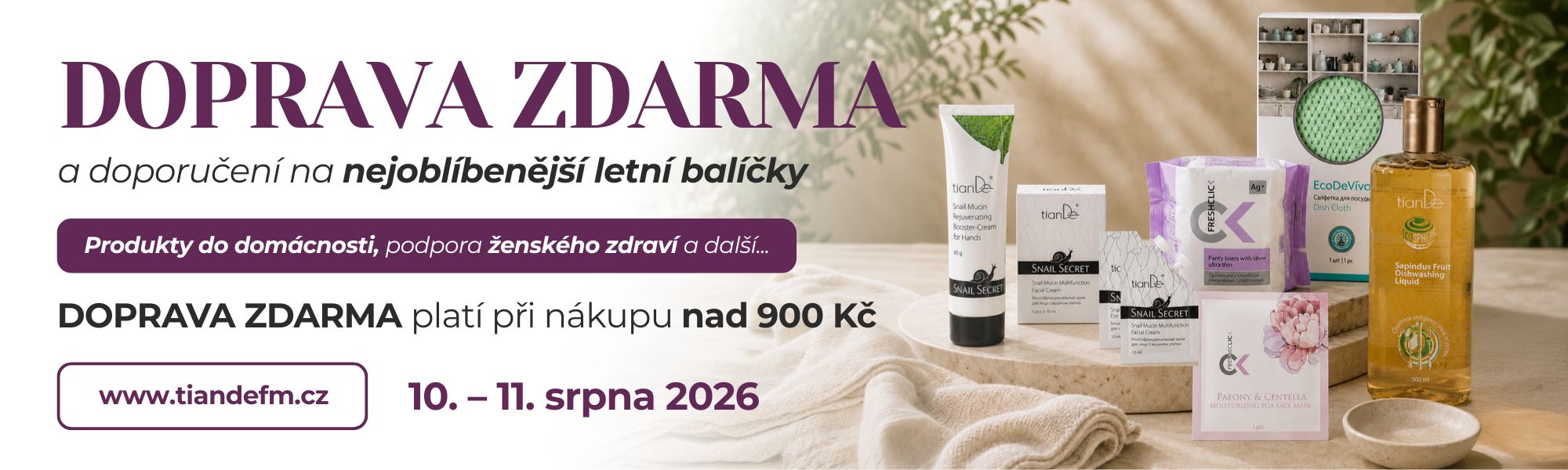 DOPRAVA ZDARMA je zpět!
