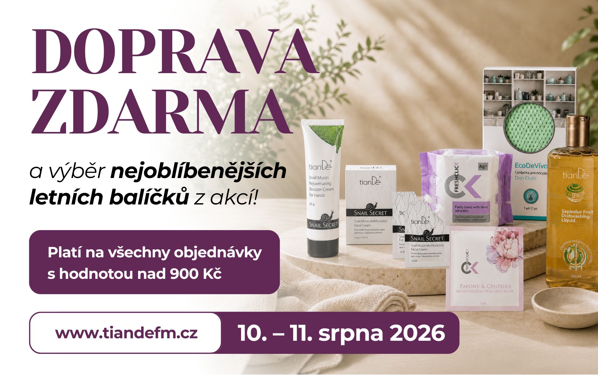 DOPRAVA ZDARMA je zpět!