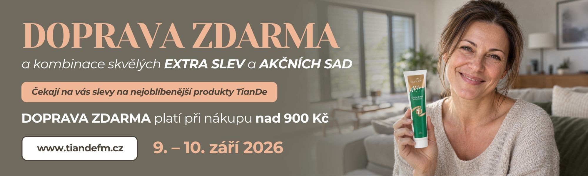 DOPRAVA ZDARMA je zpět!