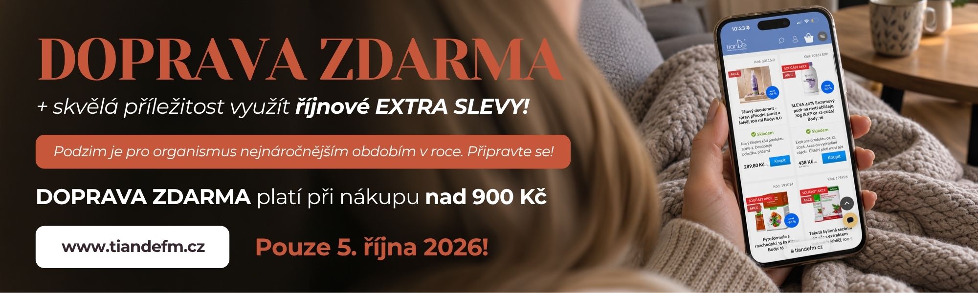 Doprava zdarma pouze DNES!