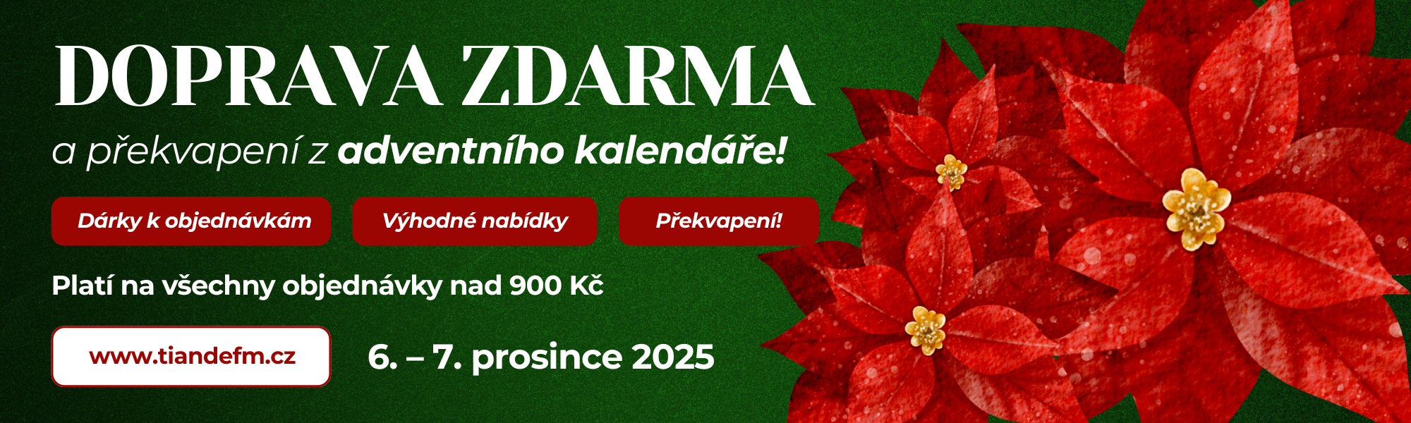 DOPRAVA ZDARMA + ADVENT