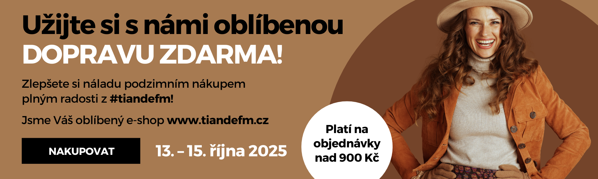 Užijte si s námi DOPRAVU ZDARMA