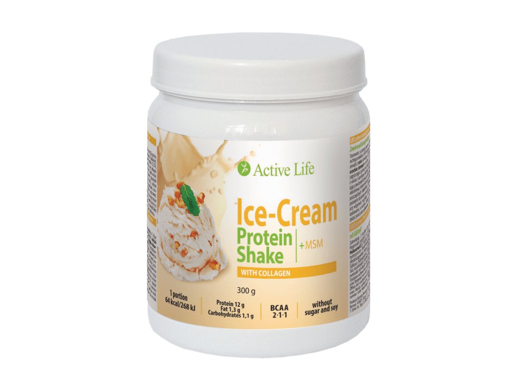 Zmrzlinový proteinový koktejl Active Life Mix s kolagenem 300g  Body: 22,0