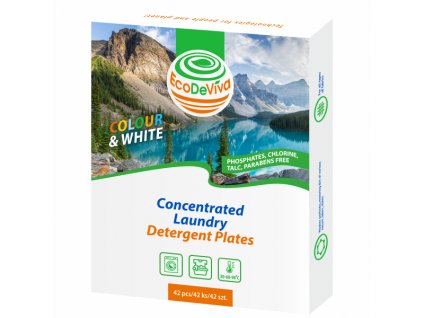 Plátky koncentrovaného přípravku (detergentu) na praní EcoDeViva, 42 ks  Body: 10,5