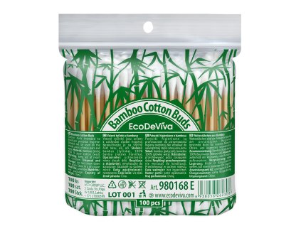 DÁREK  Vatové tyčinky z bambusu 100 ks  Body: 0,0