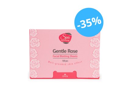 SLEVA 35% Pleťové matující papírky Něžná růže (EXP 25/10/25) Body: 3,0