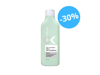 SLEVA 30% Vlasový kondicionér FreshClick "Efekt bio-laminace", 250ml (EXP 09/25) Body: 9,8