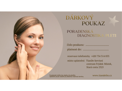 poukaz diagnostika pleti