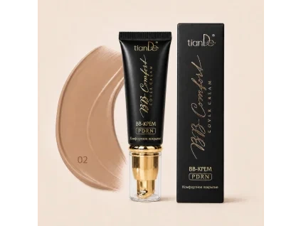 BB krém s PDRN „Komfortní krytí“, 40 ml, odstín Karamel  Body: 12,0