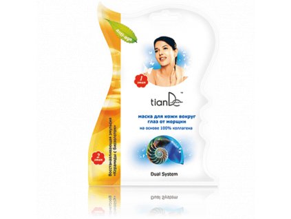Maska na vrásky kolem očí se 100% kolagenem Dual System 11 g Body: 0,9