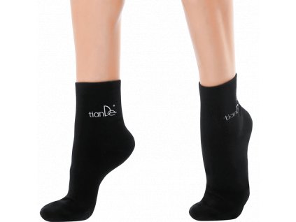 Bavlněné ponožky s bodovou aplikaci turmalínu 1 pár vel. 22 cm Body: 8,8