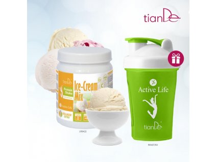 15. Proteinový kokteil vanilka Shaker 90167 zelený