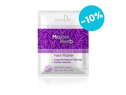 Levandulová náplast na nohy Master Herb 2 ks Body: 2,5