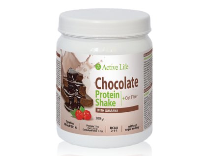 Čokoládový proteinový koktejl Active Life Mix s guaranou 300g