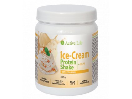 Zmrzlinový proteinový koktejl Active Life Mix s kolagenem 300g Body: 22,0