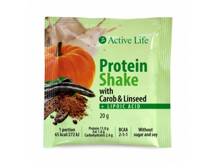 Proteinový koktejl s karobem a lněným semínkem 20g Body: 2,0