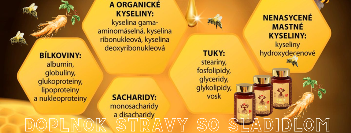 Ženšen s materskou kašičkou