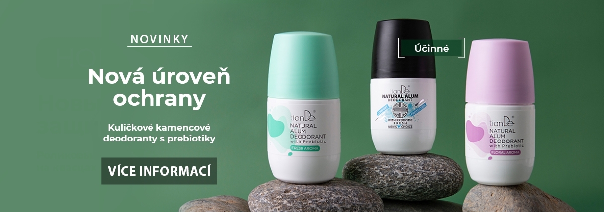 Kamencový deodorant s prebiotiky, květinová vůně