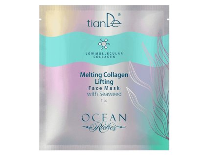 Tající kolagenová liftingová pleťová maska s mořskými řasami