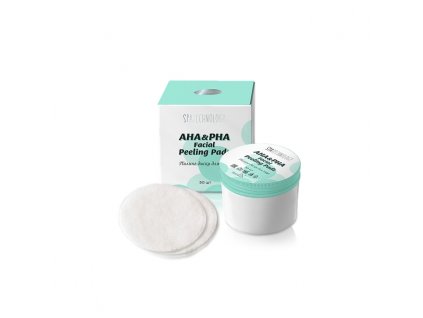 Peelingové tampony na obličej s obsahem kyselin AHA a PHA